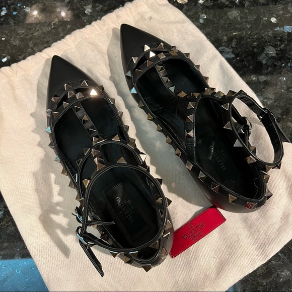 VALENTINO ballerina rockstud leather - Picture 7 of 7